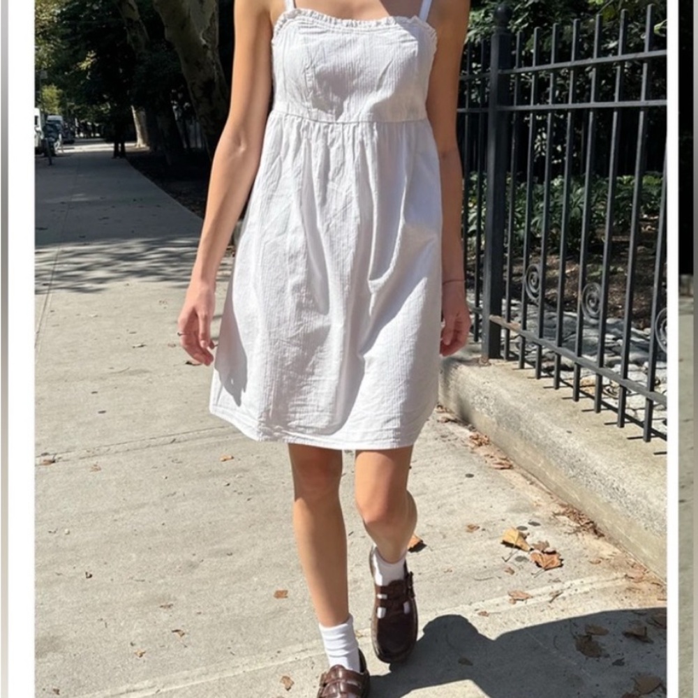 Brandy Melville Holly White Baby Doll Sundress